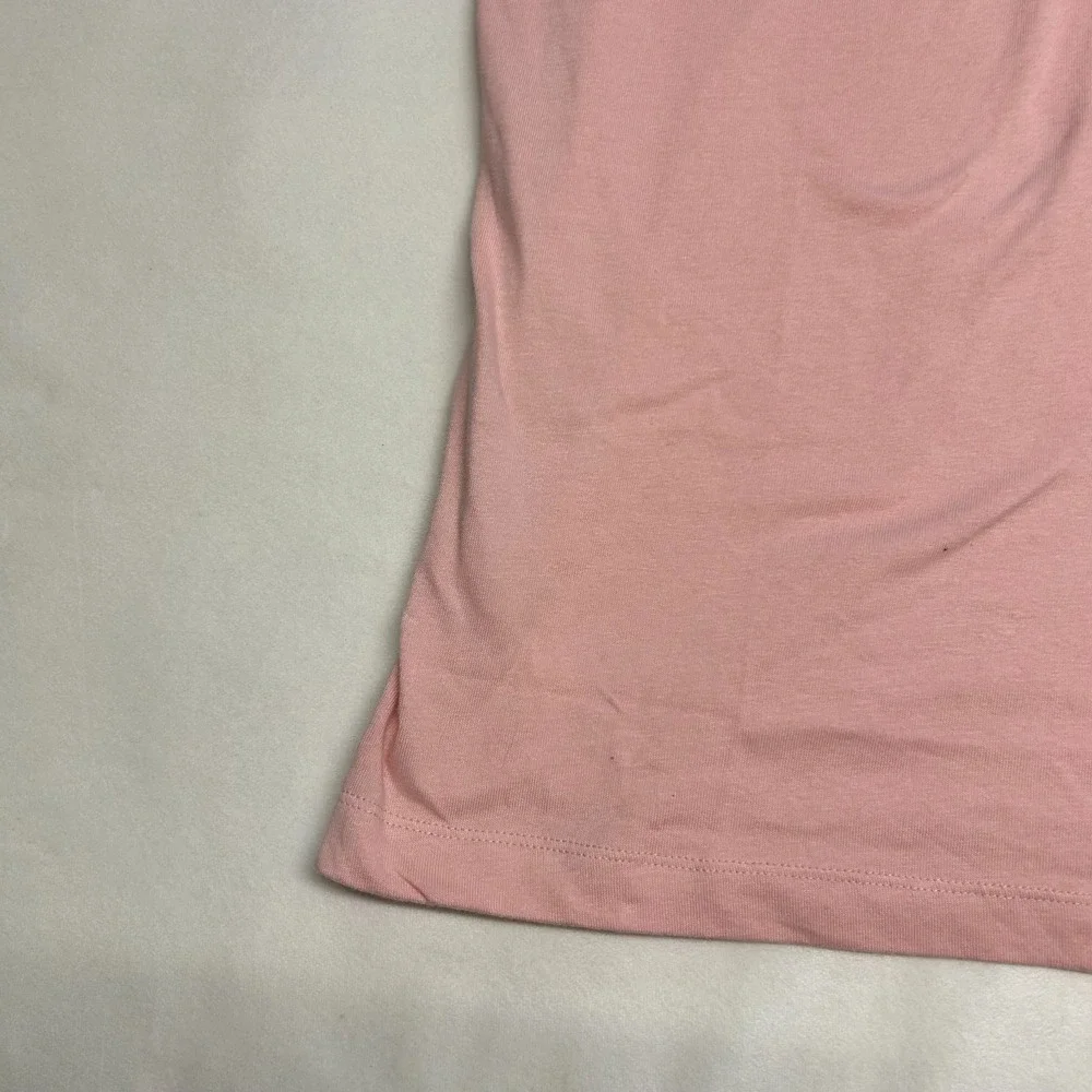 NWT True Religion Polo Shirt Mens Small Pink Logo Trim Relaxed Fit Cotton Tee
